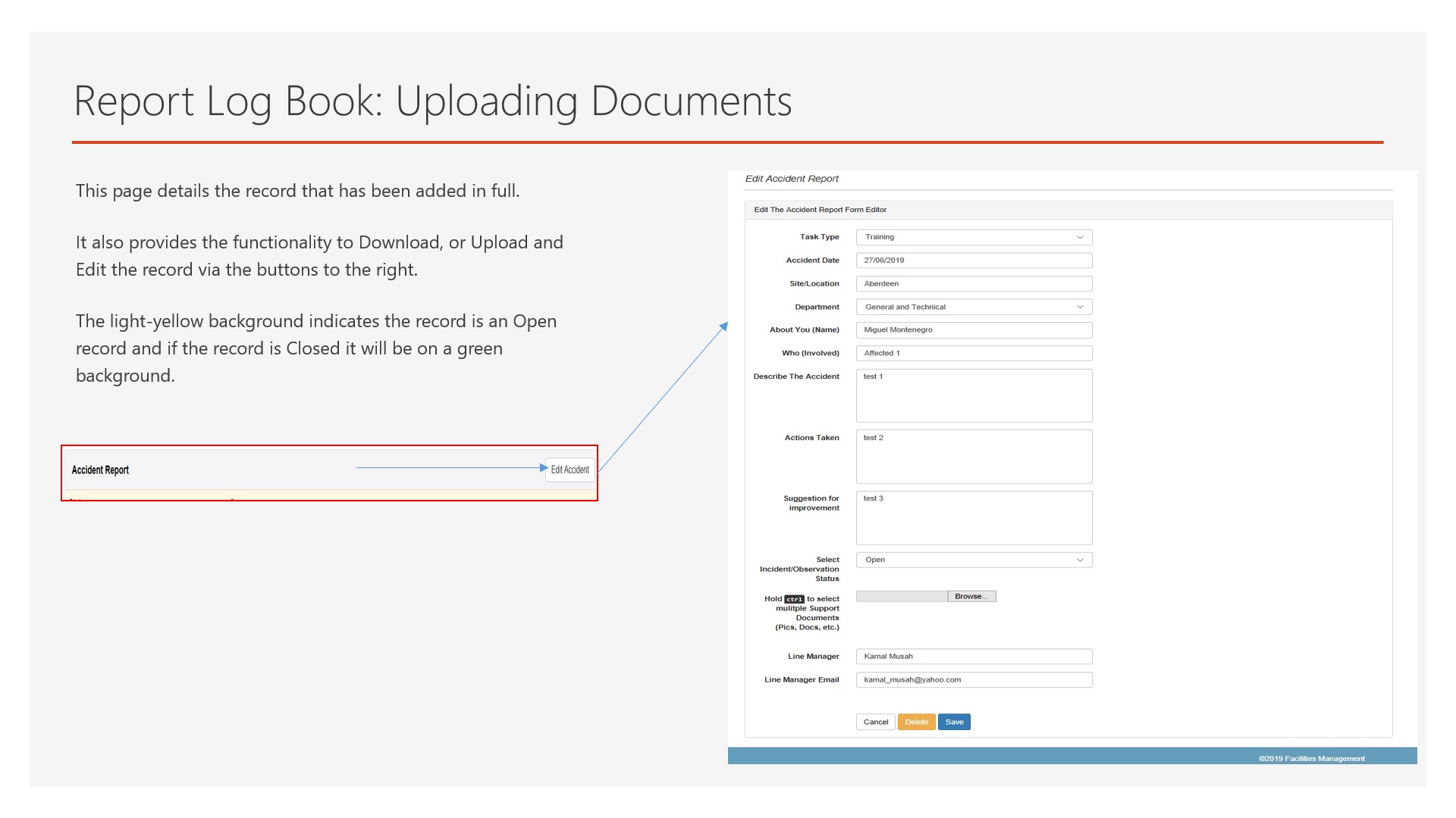 Uploading Supporting Documents